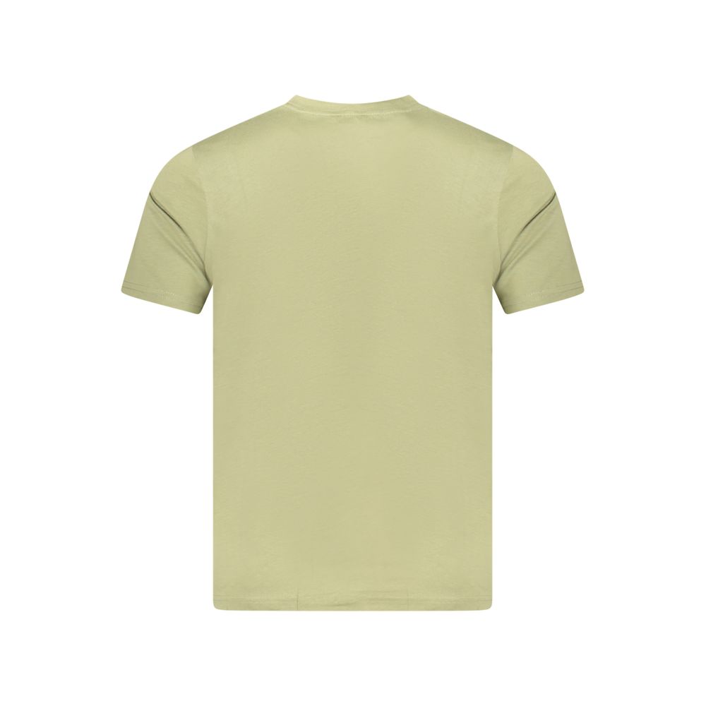 Green Cotton Men T-Shirt