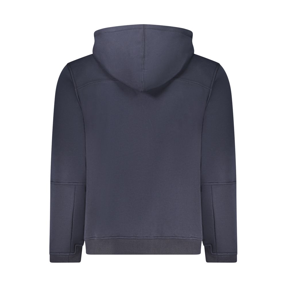 Blue Cotton Men Sweater