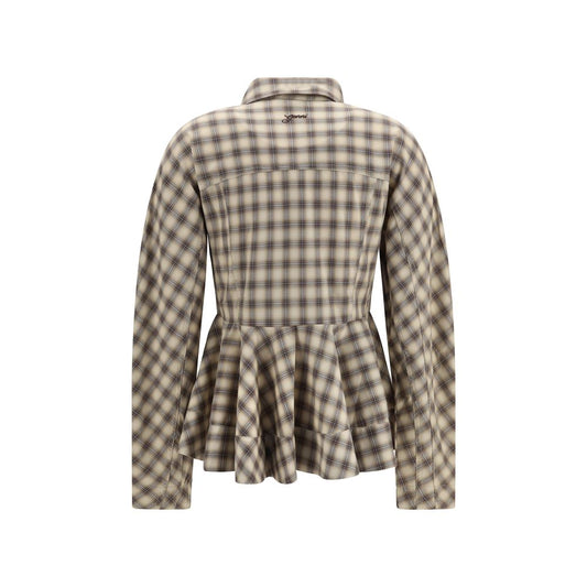 Beige Cotton Blouse