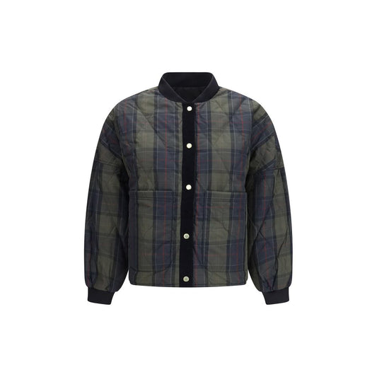 Black Polyester Bomber