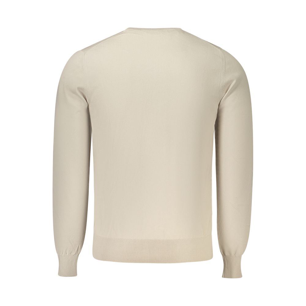Beige Cotton Men's Maglia