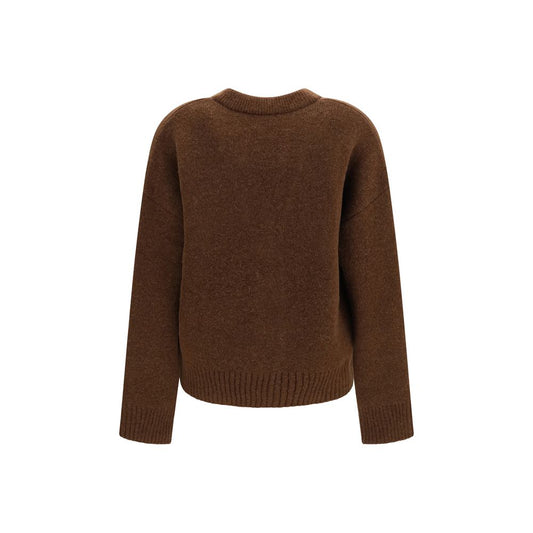 Brown Alpaca Vicugna Pacos Cardigan