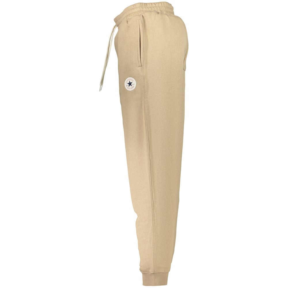 Beige Cotton Mens Trousers