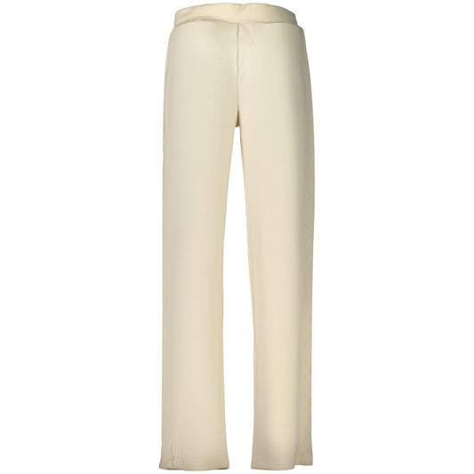 Beige Lyocell Women Trouser