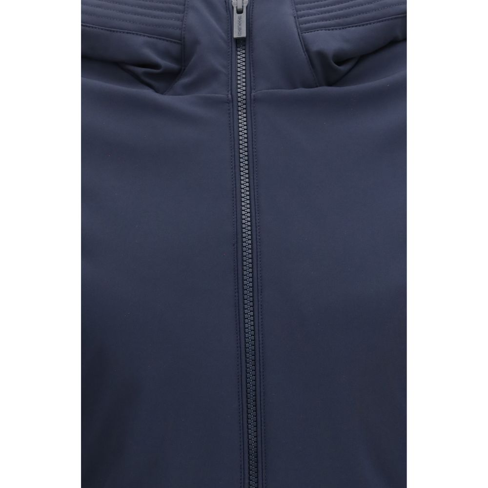 Blue Polyester Parka