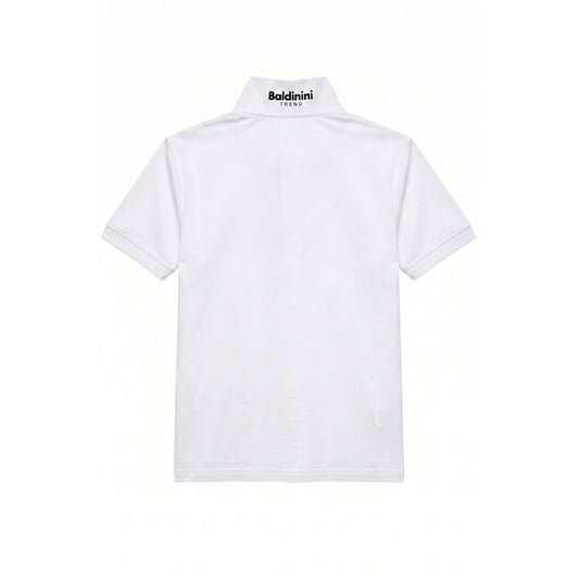 White Cotton Men Polo