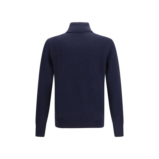 Blue Cashmere Turtleneck
