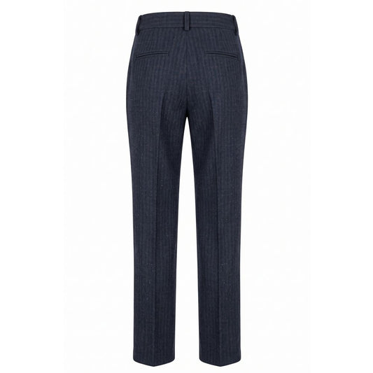 Blue Cotton Womens Pant
