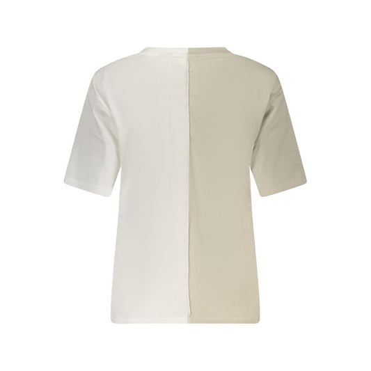 White Cotton Women's T-Shirt