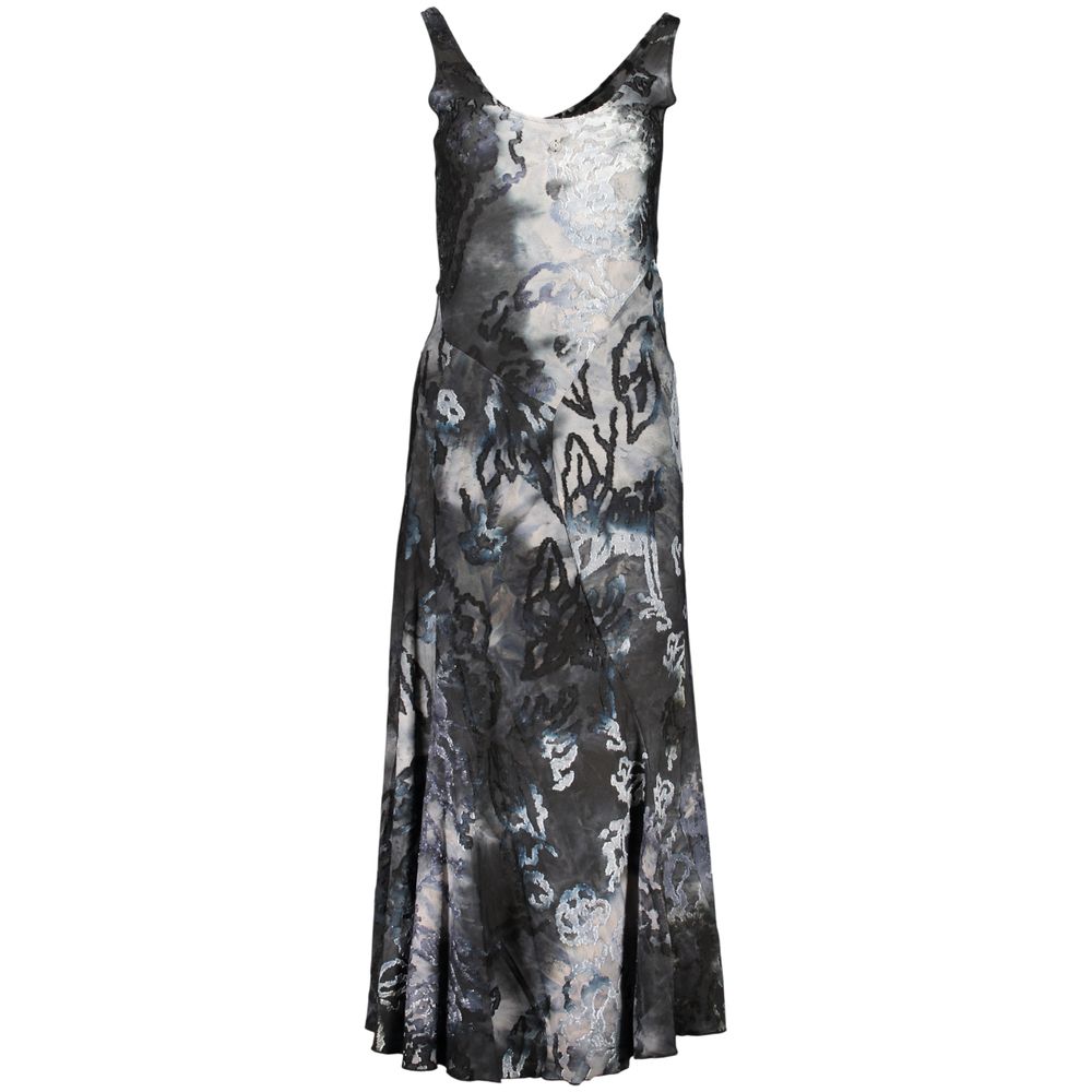 Blue Polyester Women's Dress
