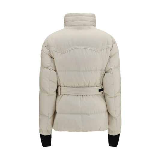 Beige Polyester Full-Length Jacket