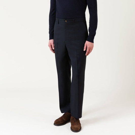 Blue Wool Dress Pants