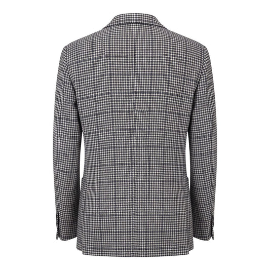 Blue Cotton Men Jacket