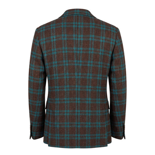 Brown Linen Men's Jacket