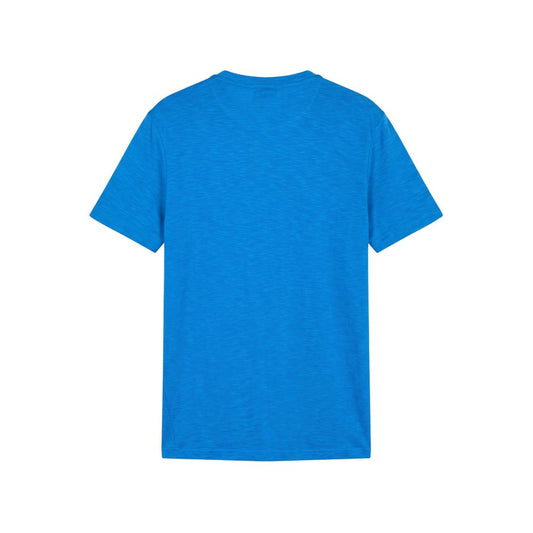 Light Blue Cotton Men T-shirt
