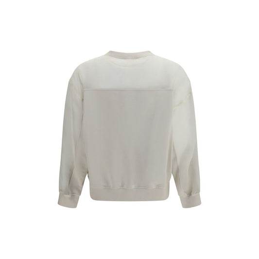 White Cotton Sweatshirt