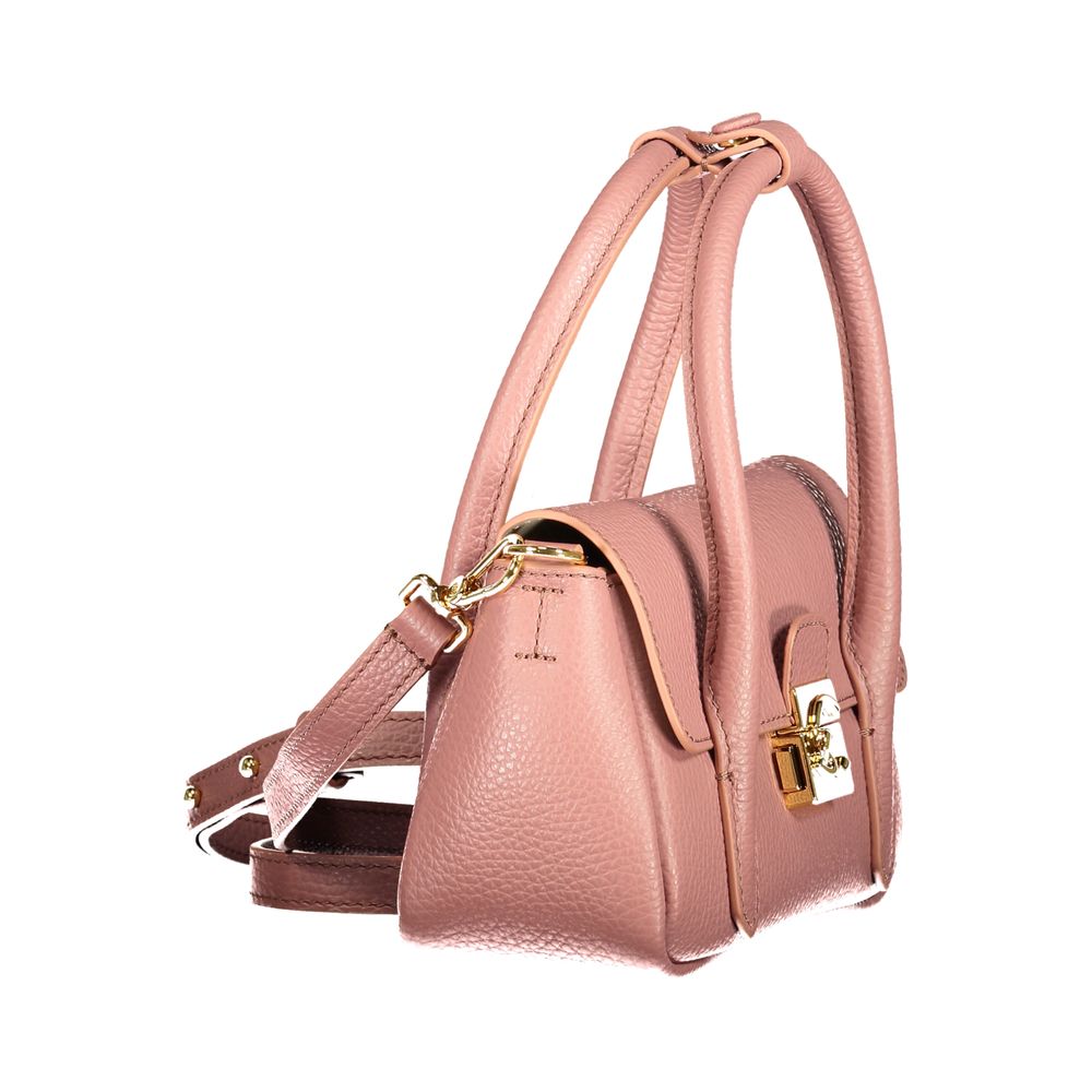 Pink Leather Handbag