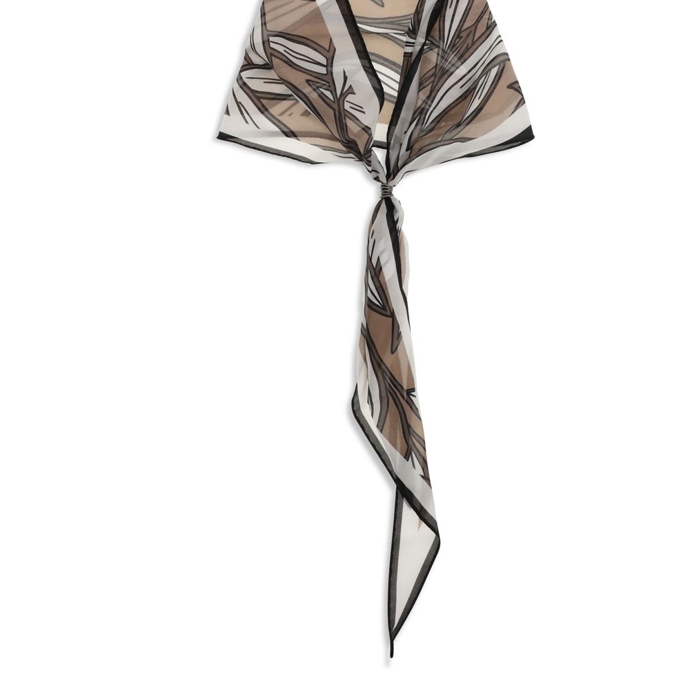 Beige Silk Foulard