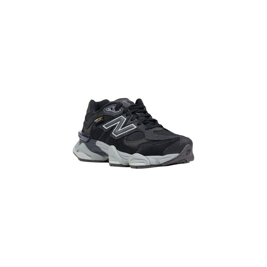 Black Suede Leather Chunky Sneakers