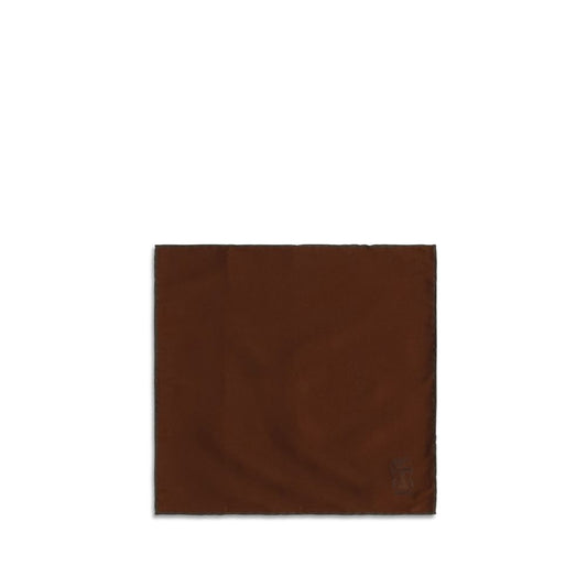 Brown Silk Pocket Square