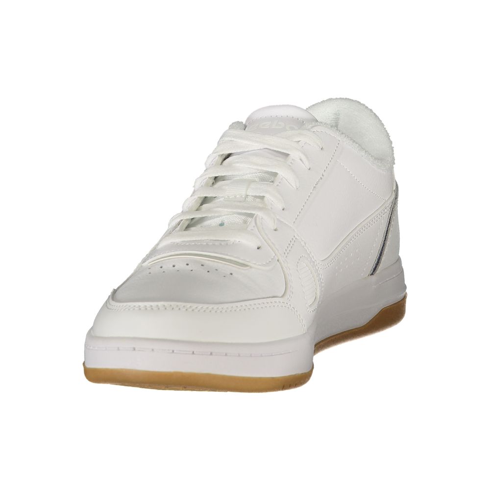 White Polyurethane Men's Sneaker