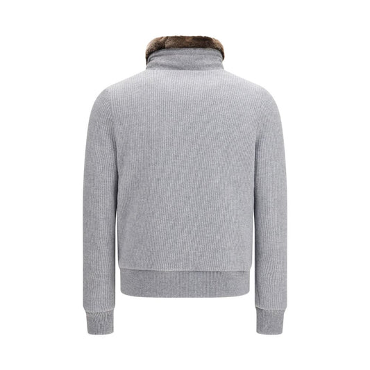 Gray Goose Down Full-Length Jacket