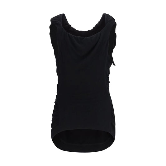 Black Viscose Shortsleeve Shirt