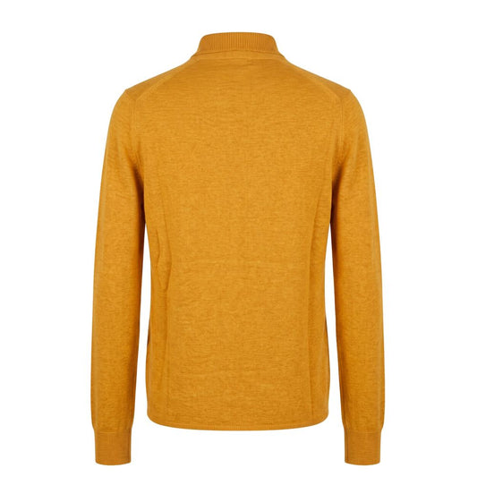 Orange Silk Men Sweater