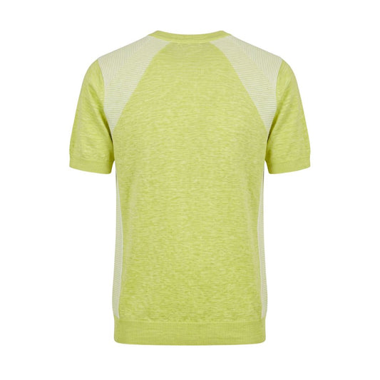 Green Linen Men Sweater