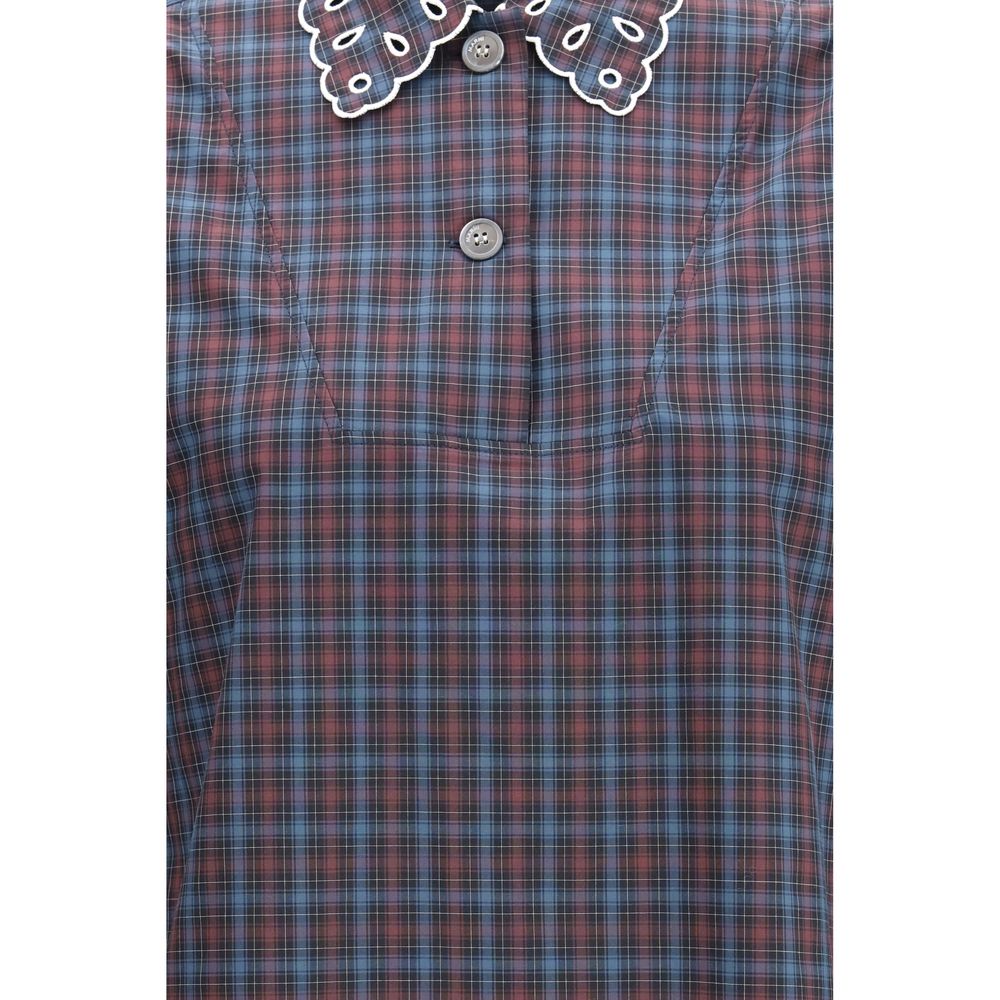 Blue Cotton Dress Shirt