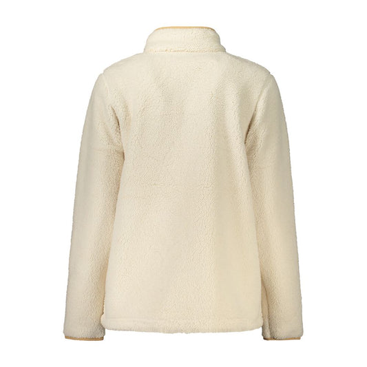 White Polyester Women's Sweatshirt
