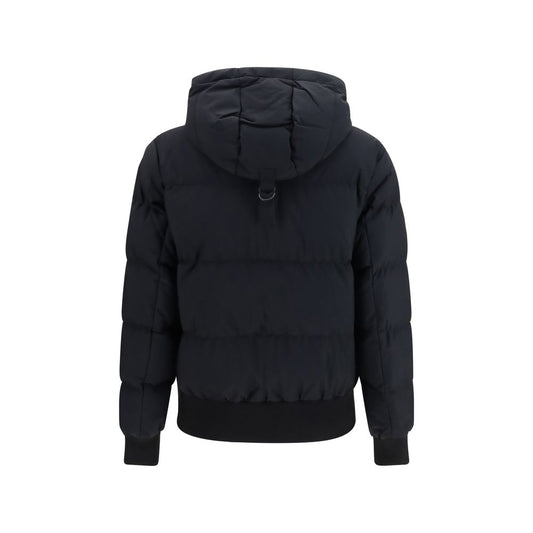 Black Nylon Bomber