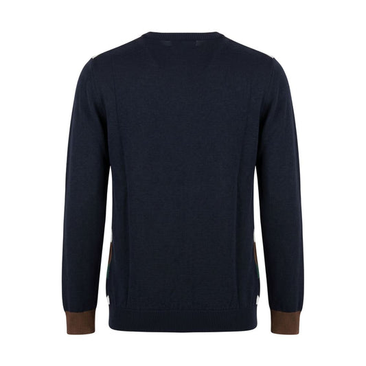 Blue Wool Men's Sweater