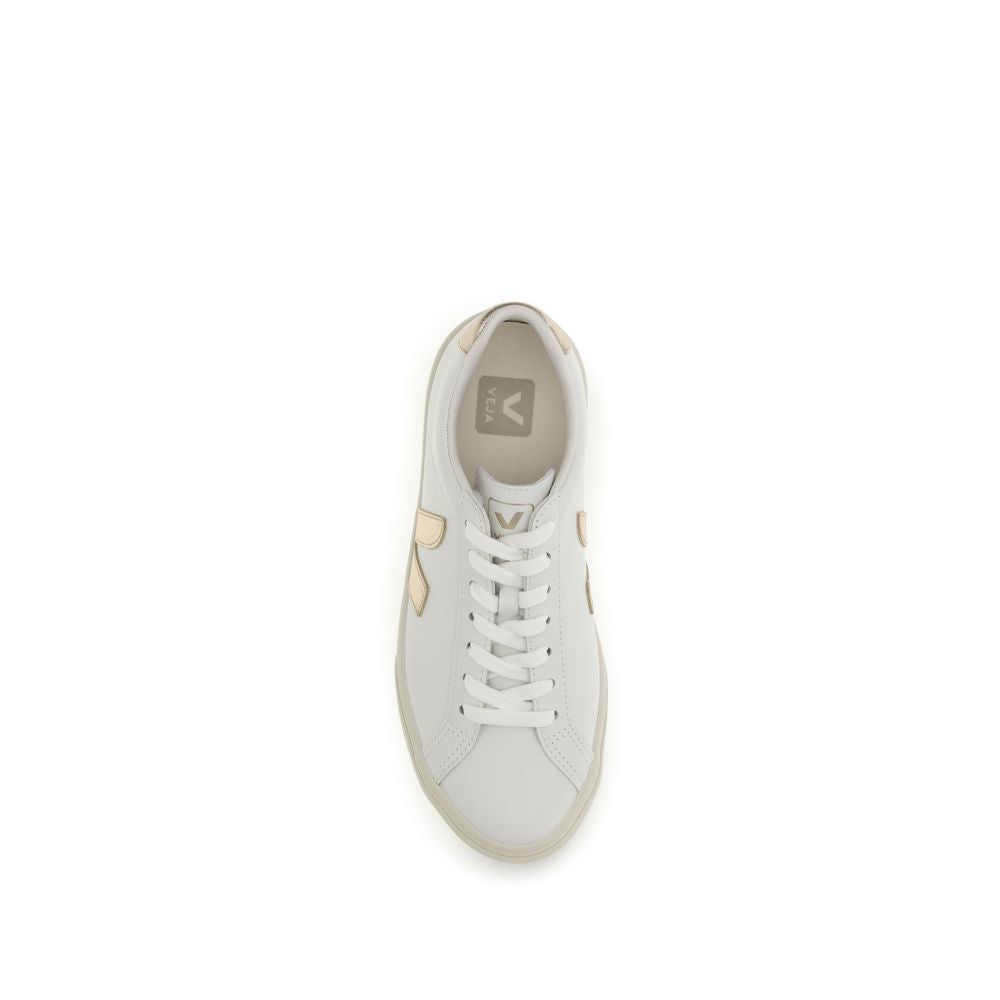 White Calf Leather Bos Taurus Low Top Sneakers