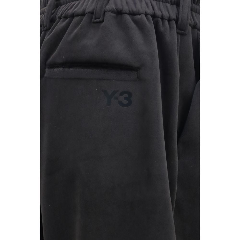 Black Polyester Athletic Pants