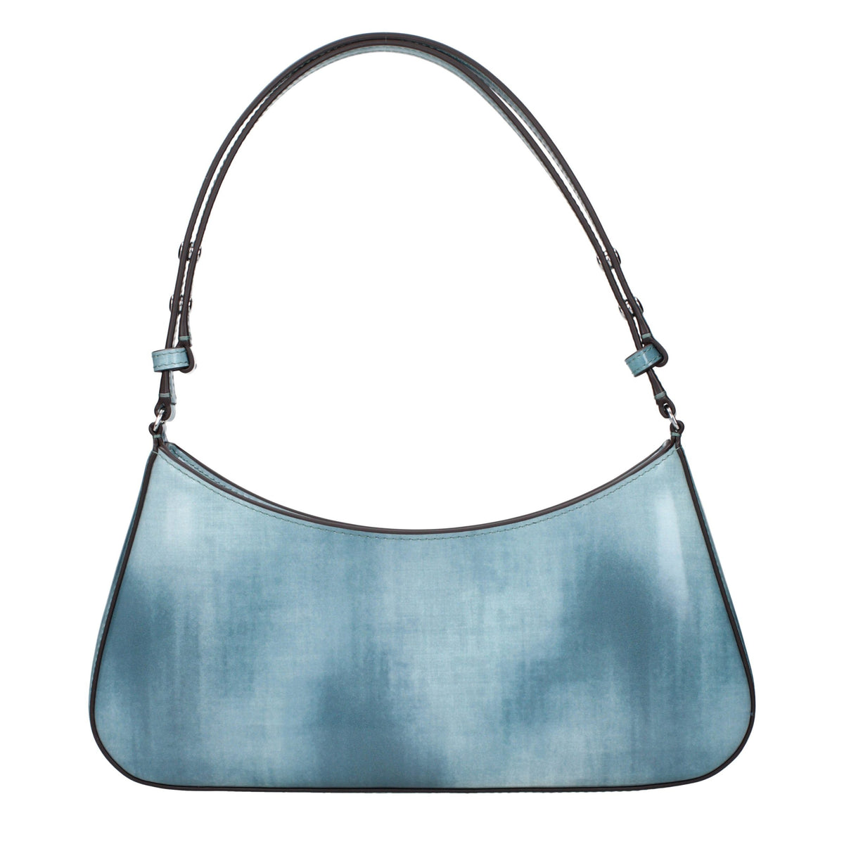 Blue Leather Shoulder Bag