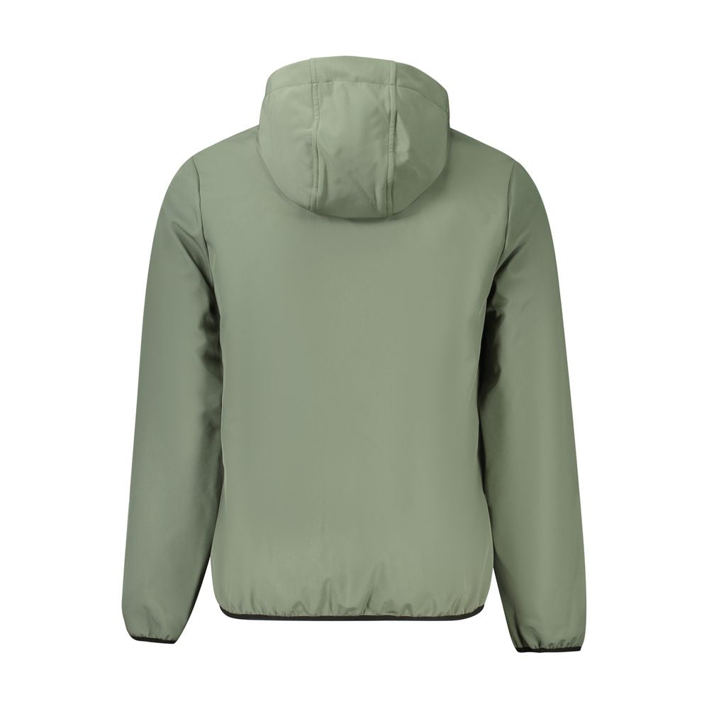 Green Polyester Men Jacket