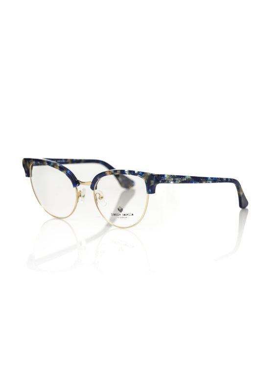 Blue Metallic Women's Eyeglass Frame