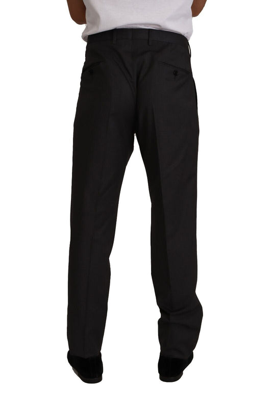 Gray Wool Formal Tuxedo Trouser Dress Pants