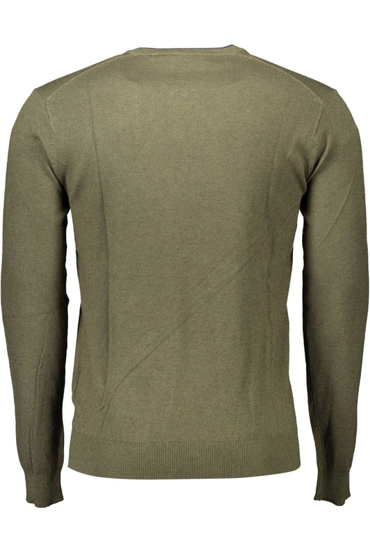 Green Wool Men Sweater