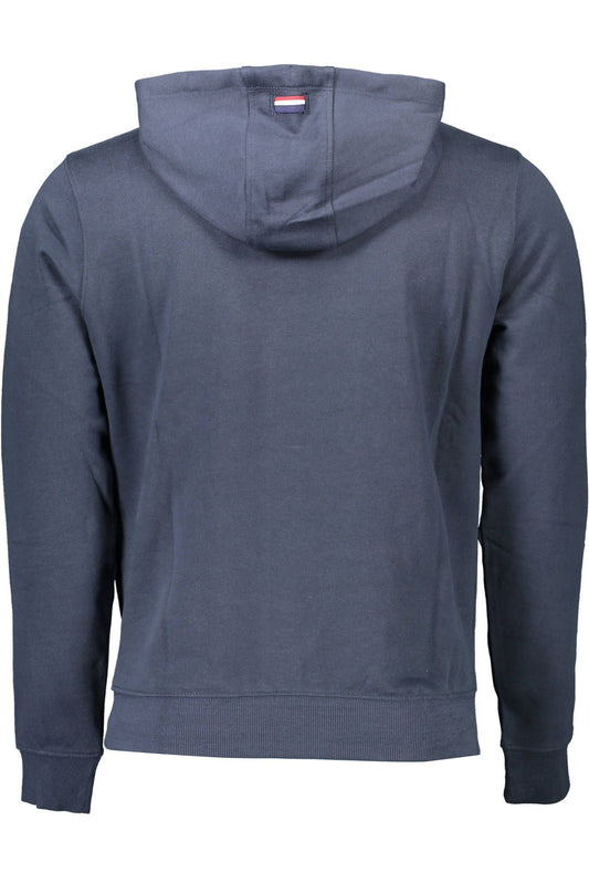 Blue Cotton Men Sweatshirt