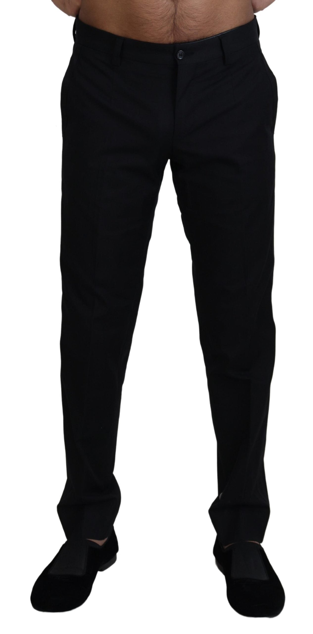 Black Chino Formal Cotton Pants