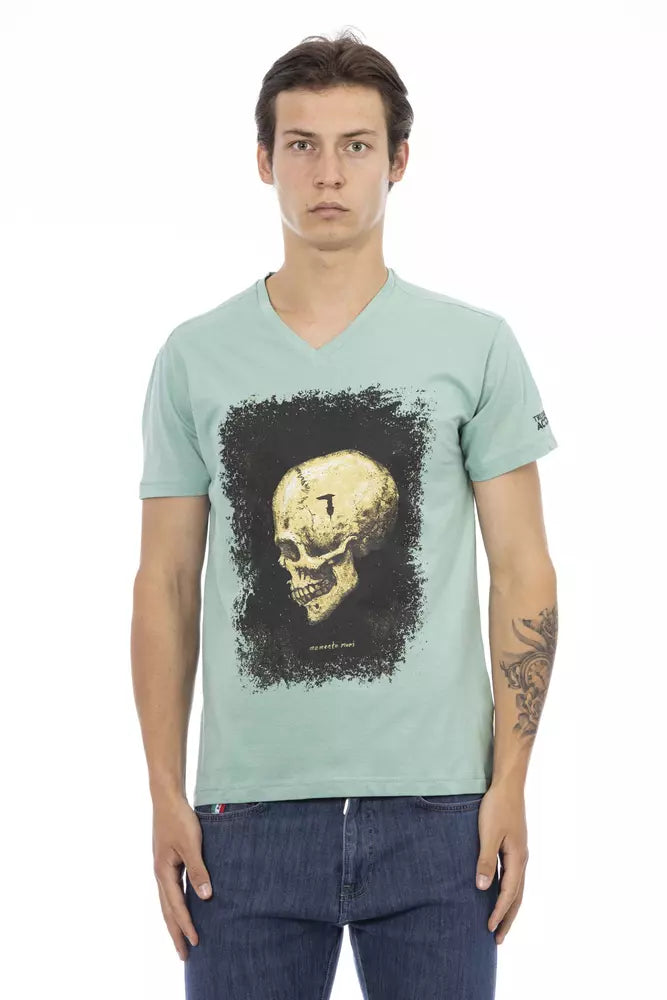 Green Cotton Men's T-Shirt
