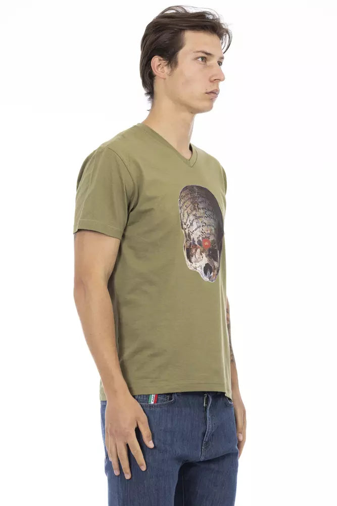 Green Cotton Men's T-Shirt