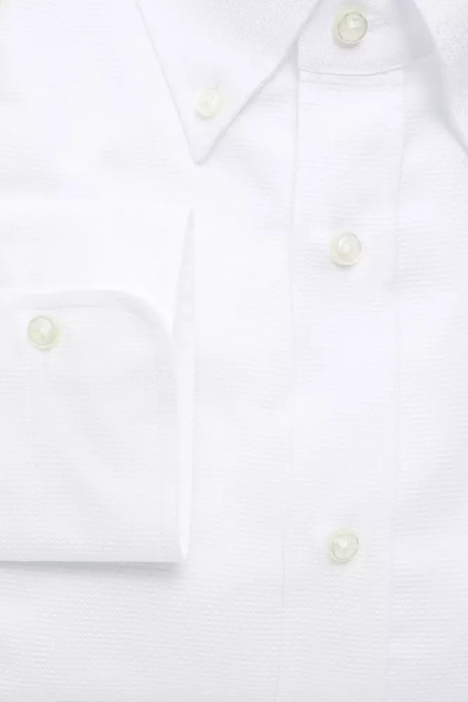 White Cotton Men's Shirt