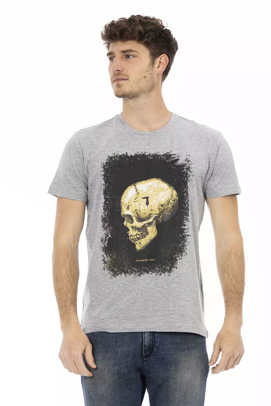 Gray Cotton Men's T-Shirt