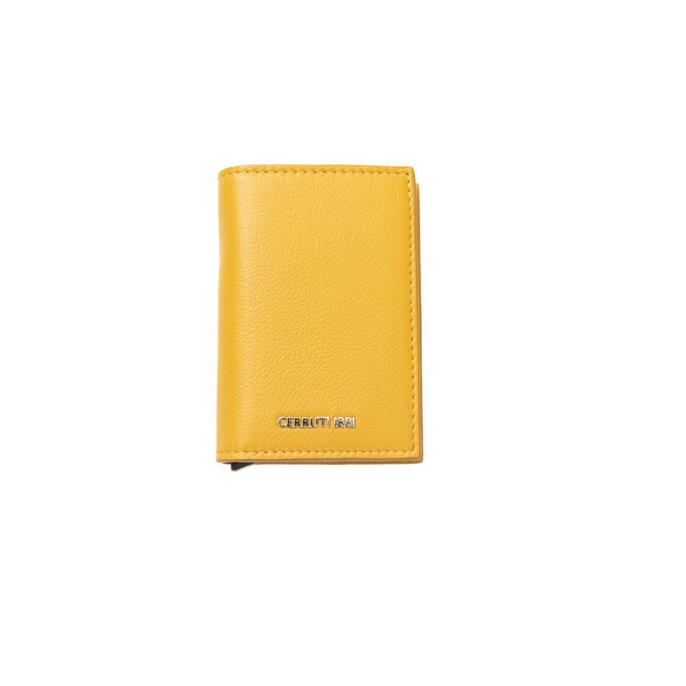 Yellow Calfskin Men Wallet