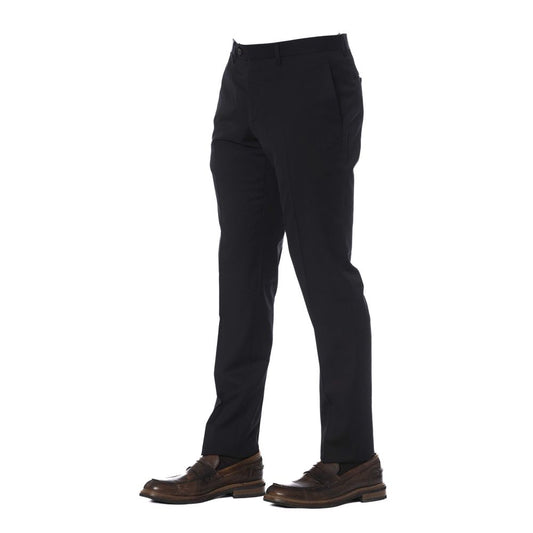 Black Virgin Wool Men's Trouser