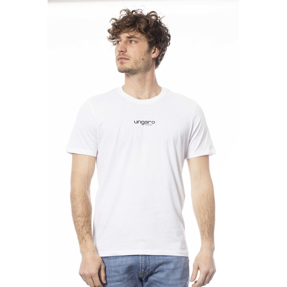 White Cotton Men's T-Shirt