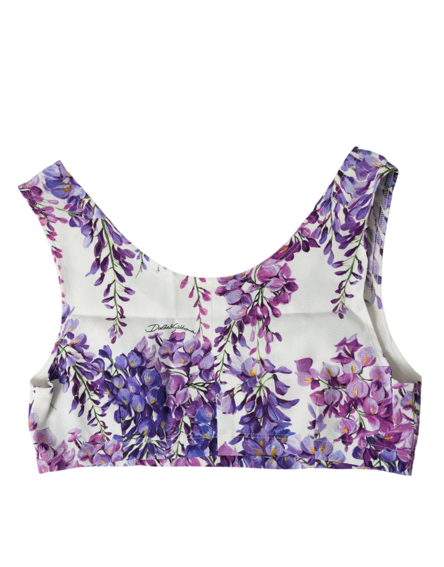 Multicolor Floral Sleeveless Cropped Top